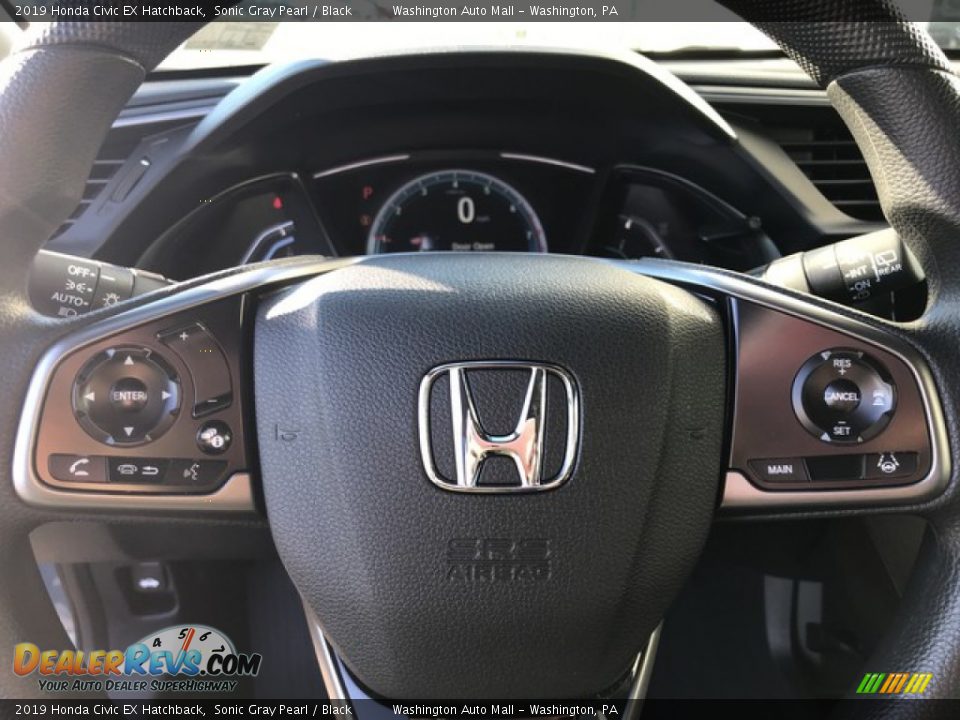 2019 Honda Civic EX Hatchback Sonic Gray Pearl / Black Photo #16