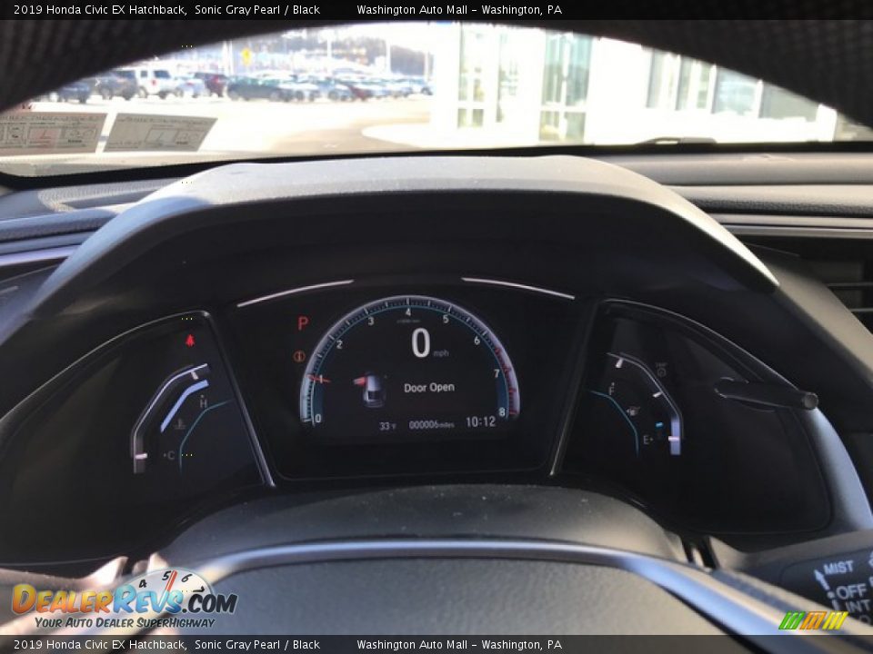 2019 Honda Civic EX Hatchback Sonic Gray Pearl / Black Photo #17