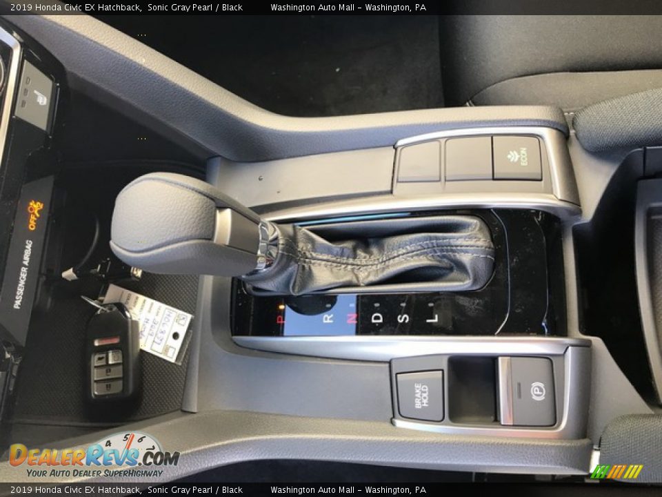 2019 Honda Civic EX Hatchback Sonic Gray Pearl / Black Photo #18