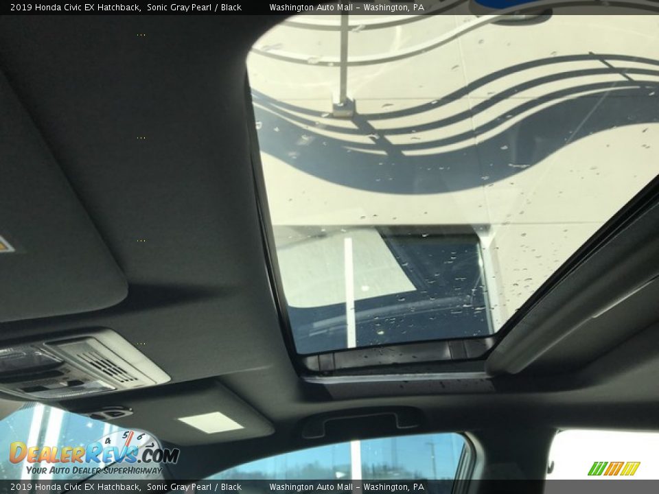 2019 Honda Civic EX Hatchback Sonic Gray Pearl / Black Photo #21