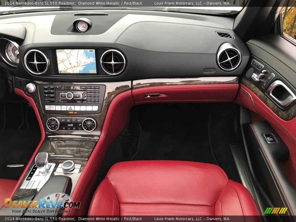 2014 Mercedes-Benz SL 550 Roadster Diamond White Metallic / Red/Black Photo #11