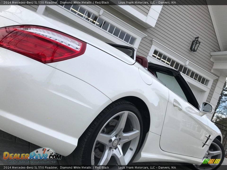 2014 Mercedes-Benz SL 550 Roadster Diamond White Metallic / Red/Black Photo #20