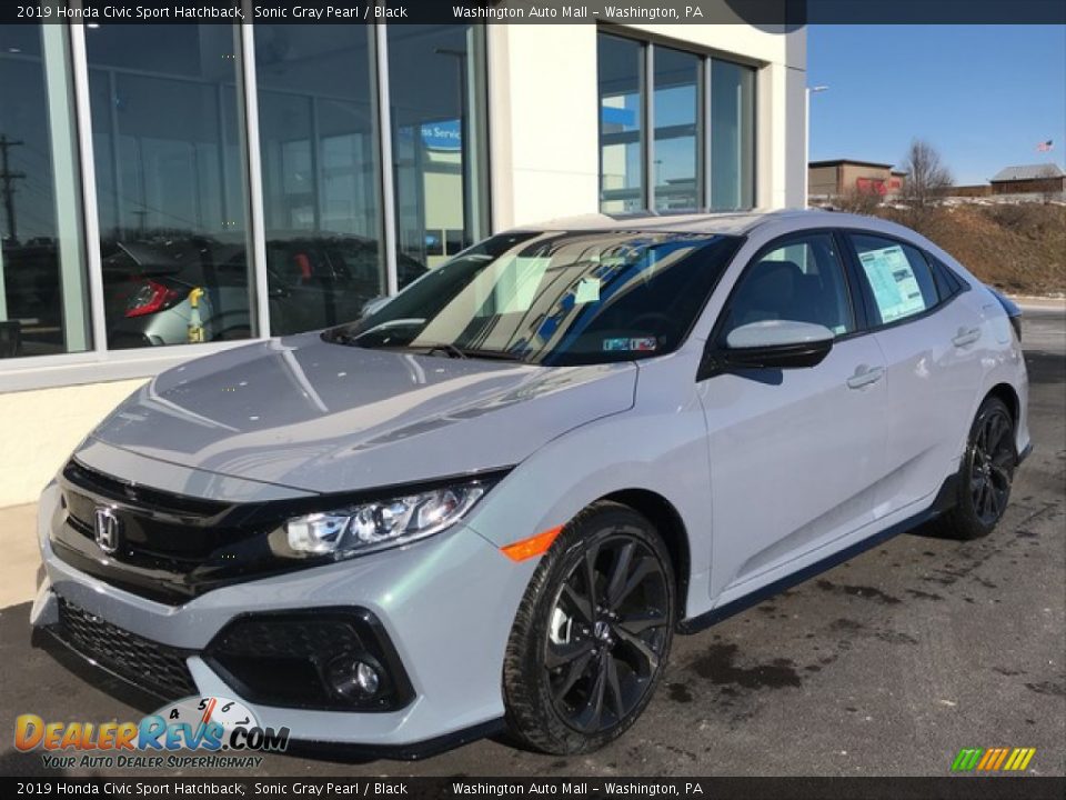 2019 Honda Civic Sport Hatchback Sonic Gray Pearl / Black Photo #3