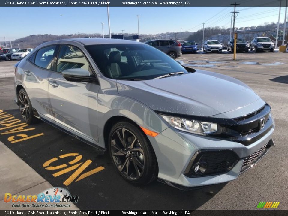 2019 Honda Civic Sport Hatchback Sonic Gray Pearl / Black Photo #5