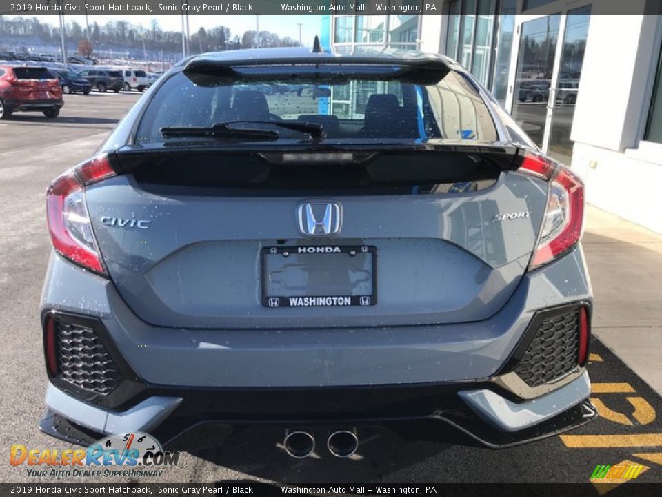 2019 Honda Civic Sport Hatchback Sonic Gray Pearl / Black Photo #7