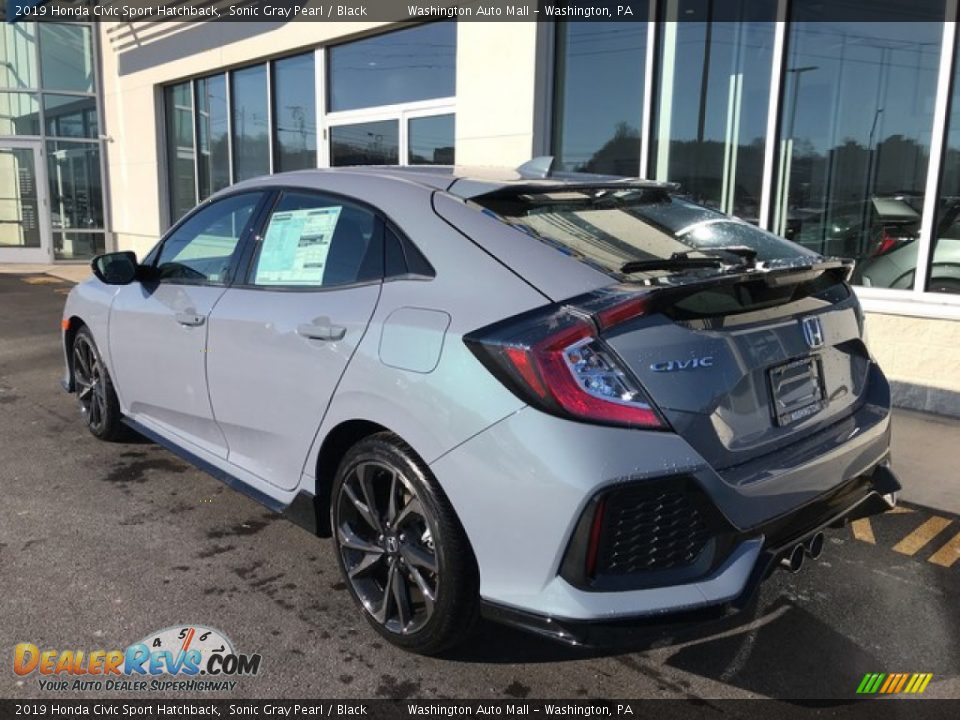 2019 Honda Civic Sport Hatchback Sonic Gray Pearl / Black Photo #8