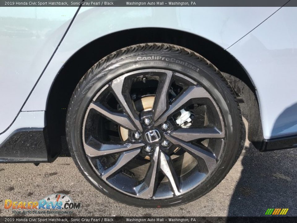 2019 Honda Civic Sport Hatchback Sonic Gray Pearl / Black Photo #10