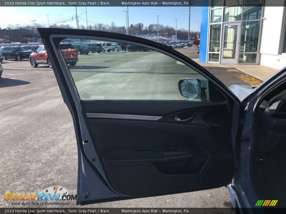 2019 Honda Civic Sport Hatchback Sonic Gray Pearl / Black Photo #12