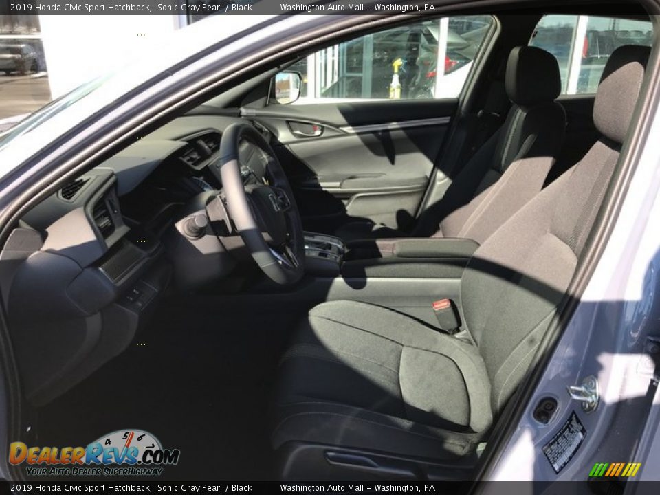 2019 Honda Civic Sport Hatchback Sonic Gray Pearl / Black Photo #14