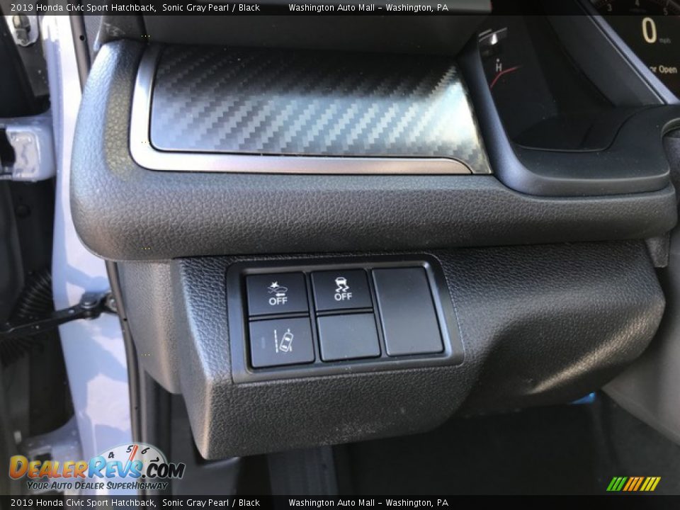 2019 Honda Civic Sport Hatchback Sonic Gray Pearl / Black Photo #15