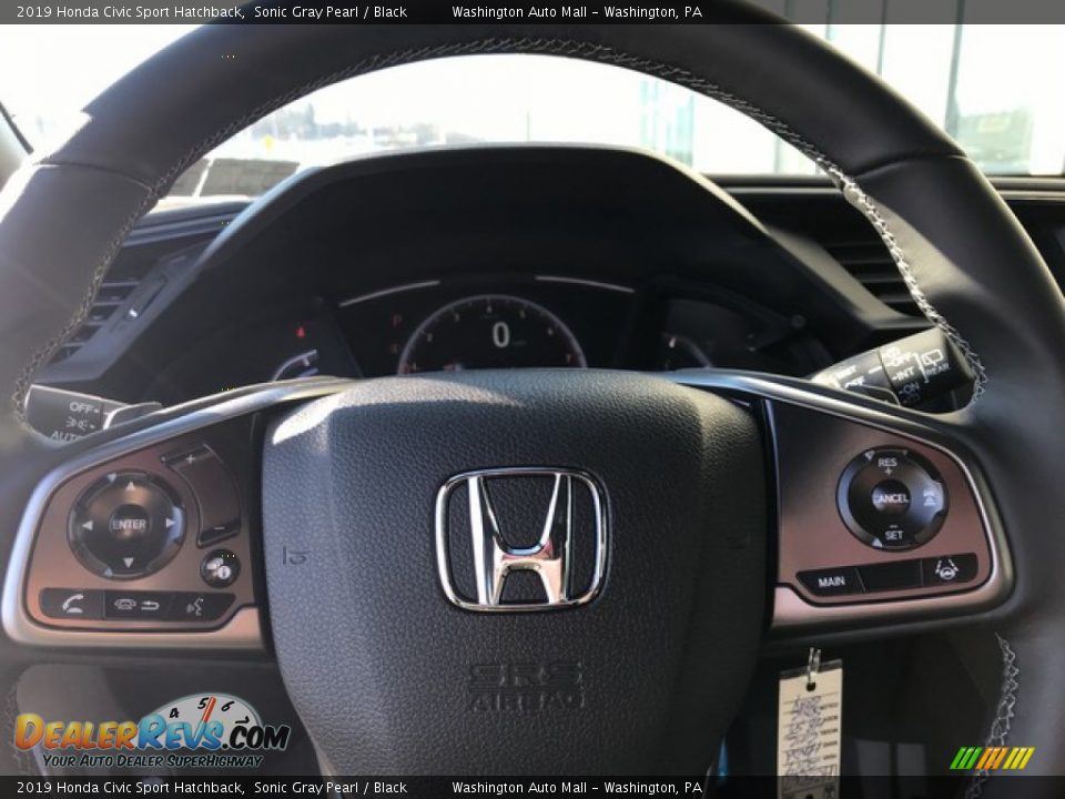 2019 Honda Civic Sport Hatchback Sonic Gray Pearl / Black Photo #17