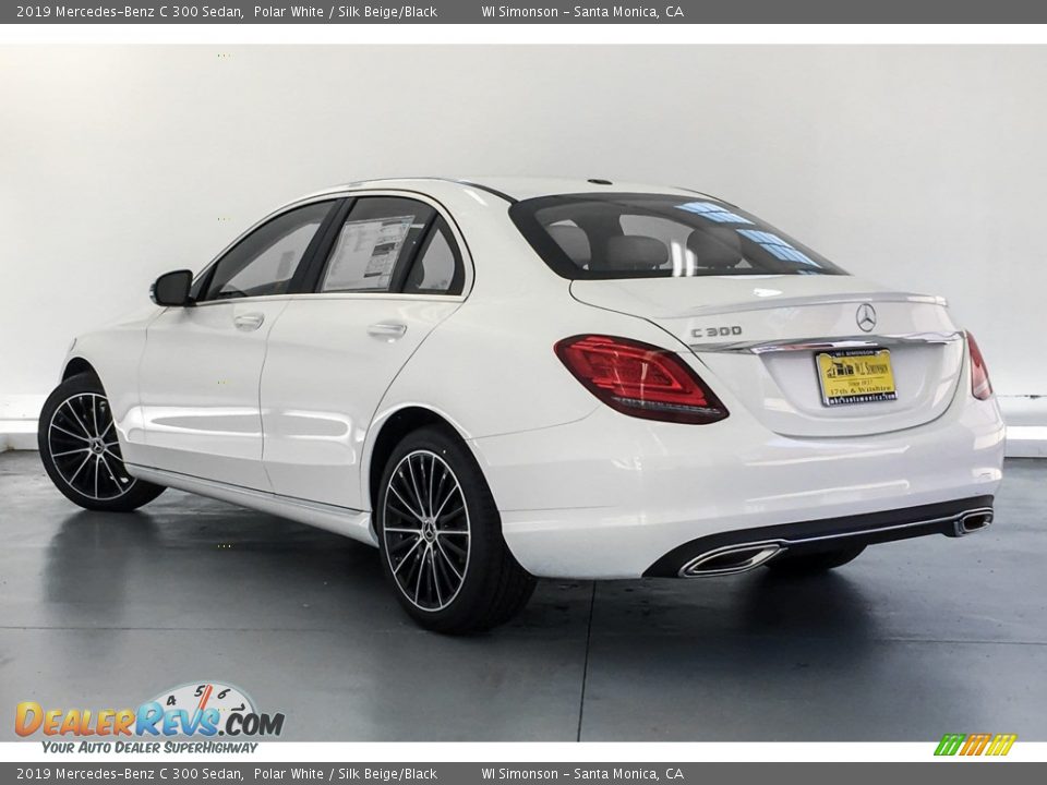 2019 Mercedes-Benz C 300 Sedan Polar White / Silk Beige/Black Photo #2