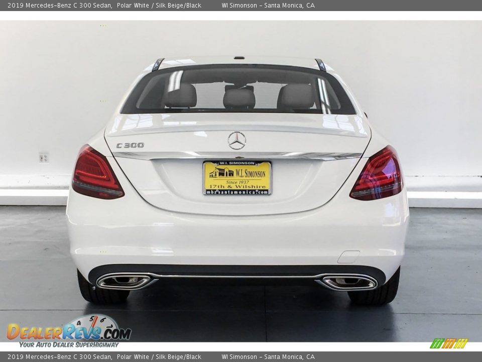 2019 Mercedes-Benz C 300 Sedan Polar White / Silk Beige/Black Photo #3