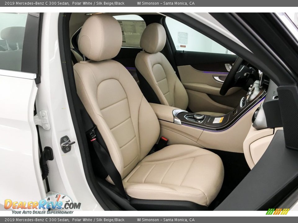 2019 Mercedes-Benz C 300 Sedan Polar White / Silk Beige/Black Photo #5