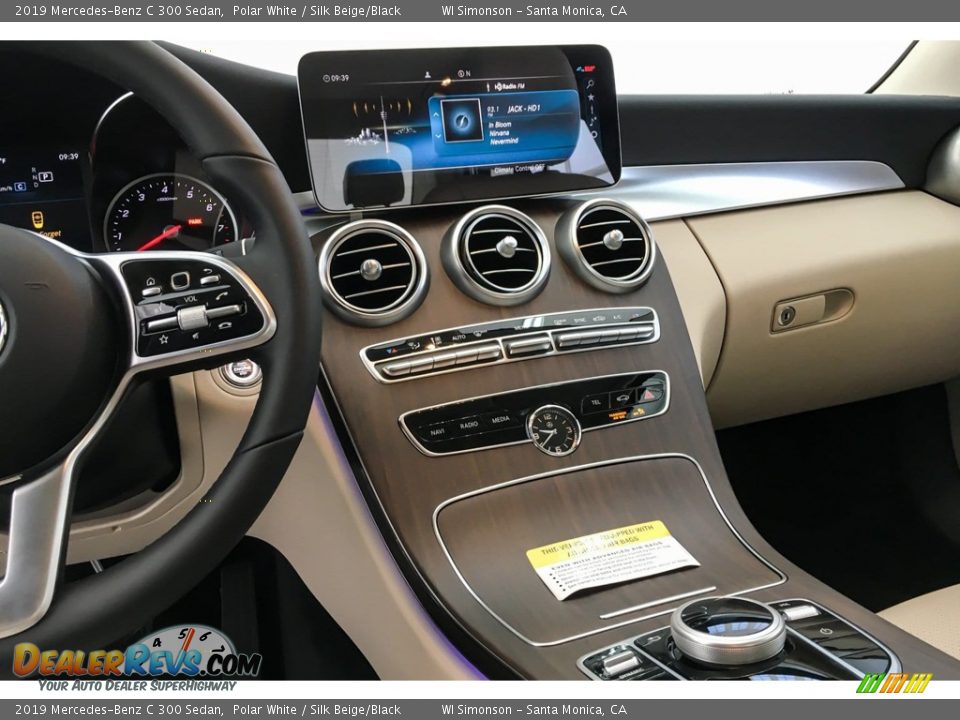 2019 Mercedes-Benz C 300 Sedan Polar White / Silk Beige/Black Photo #6