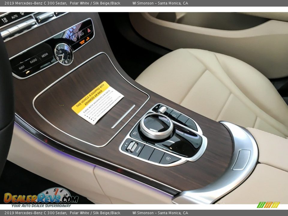 2019 Mercedes-Benz C 300 Sedan Polar White / Silk Beige/Black Photo #7