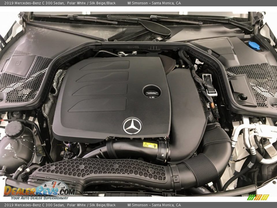 2019 Mercedes-Benz C 300 Sedan Polar White / Silk Beige/Black Photo #8