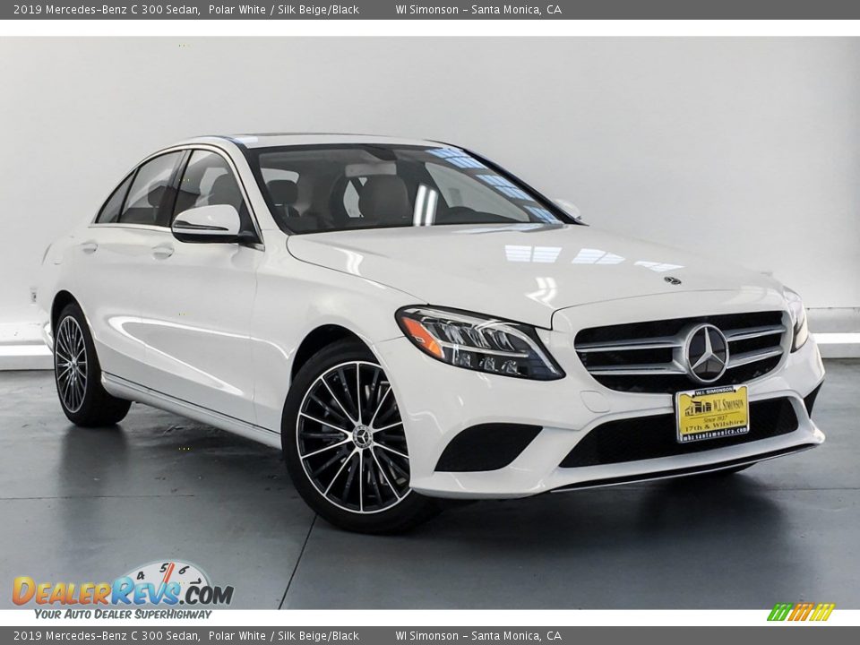 2019 Mercedes-Benz C 300 Sedan Polar White / Silk Beige/Black Photo #12
