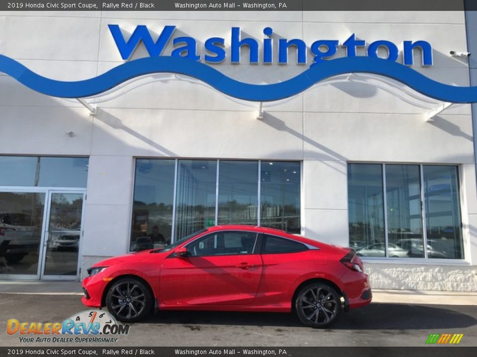 2019 Honda Civic Sport Coupe Rallye Red / Black Photo #1