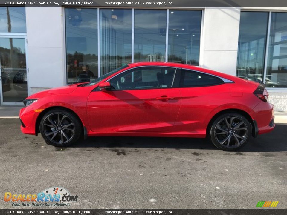 Rallye Red 2019 Honda Civic Sport Coupe Photo #2