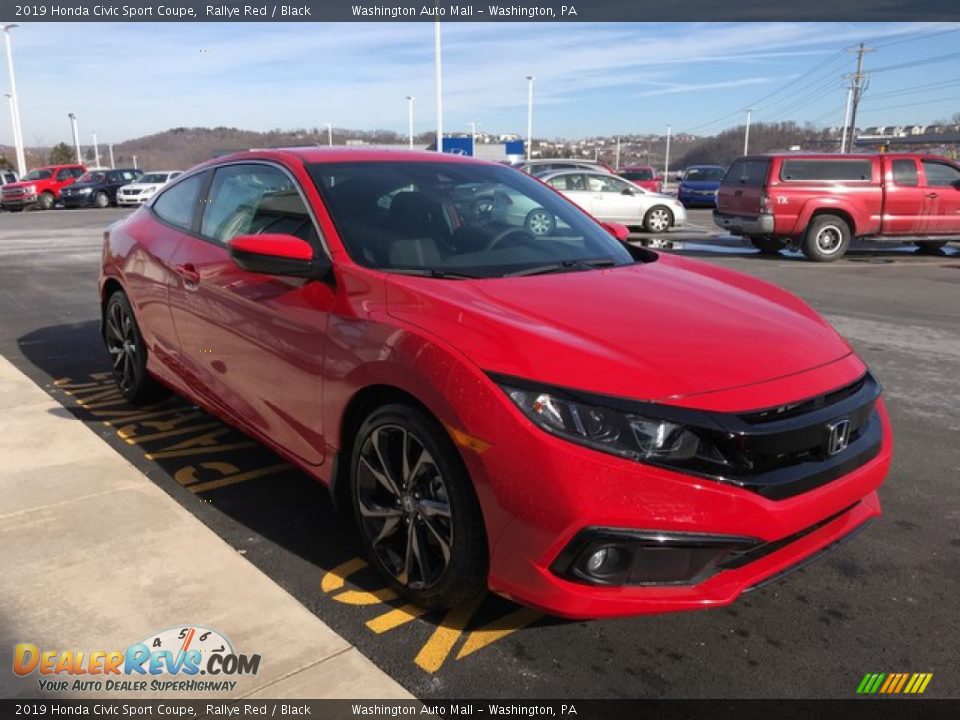 2019 Honda Civic Sport Coupe Rallye Red / Black Photo #5