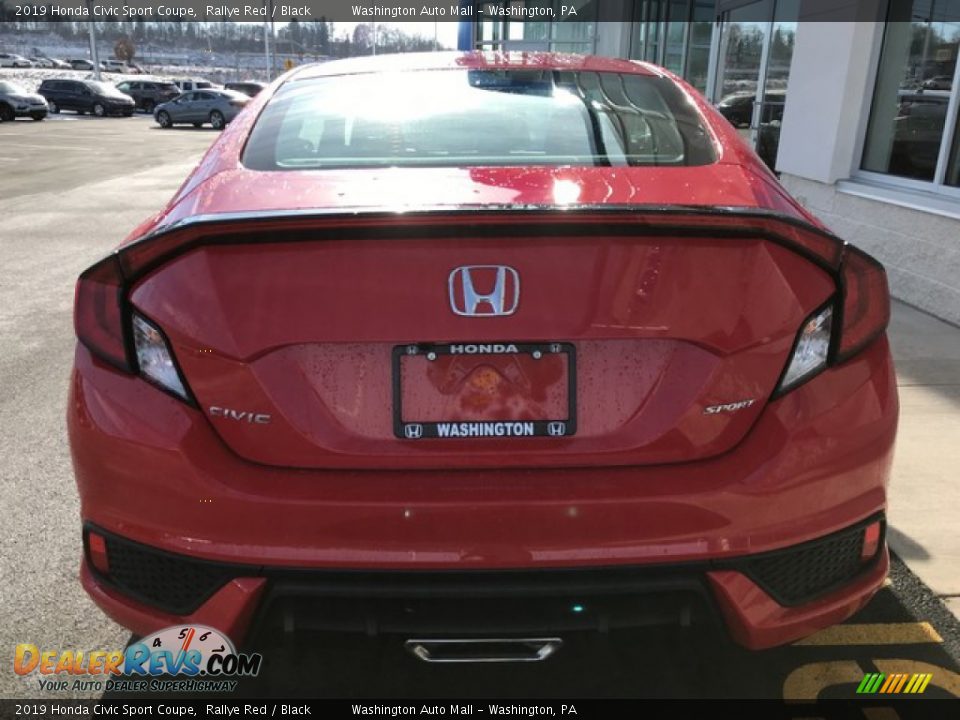 2019 Honda Civic Sport Coupe Rallye Red / Black Photo #7