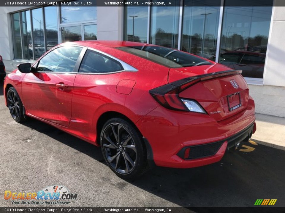 2019 Honda Civic Sport Coupe Rallye Red / Black Photo #8
