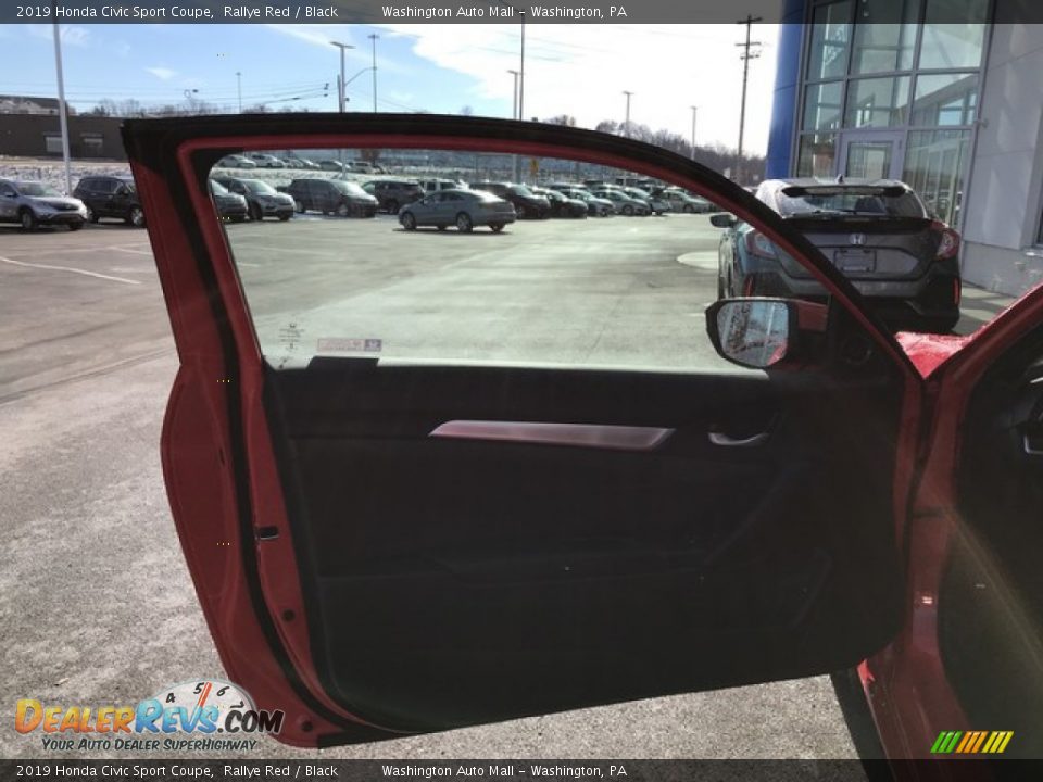 2019 Honda Civic Sport Coupe Rallye Red / Black Photo #13