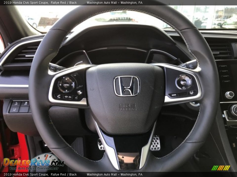 2019 Honda Civic Sport Coupe Steering Wheel Photo #19