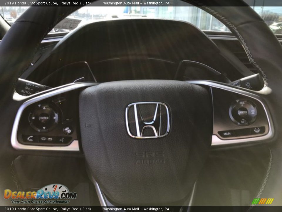 2019 Honda Civic Sport Coupe Steering Wheel Photo #20