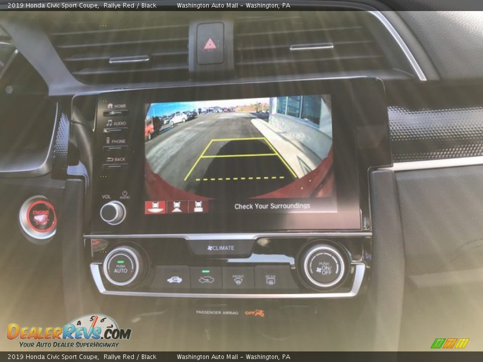 2019 Honda Civic Sport Coupe Rallye Red / Black Photo #25