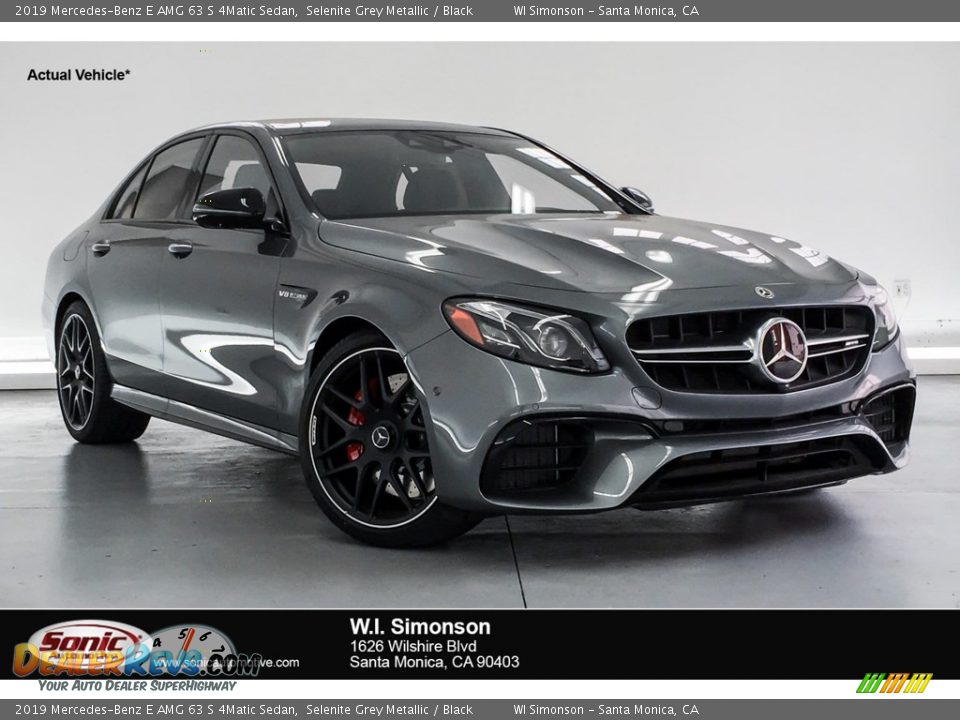 2019 Mercedes-Benz E AMG 63 S 4Matic Sedan Selenite Grey Metallic / Black Photo #1