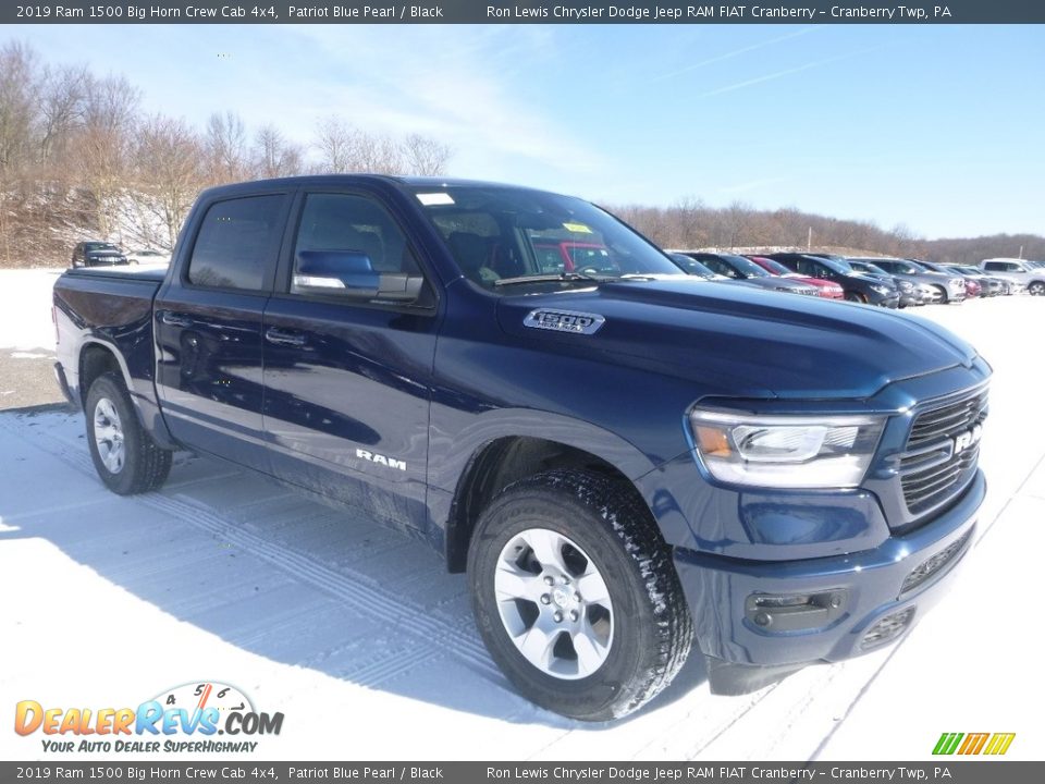 2019 Ram 1500 Big Horn Crew Cab 4x4 Patriot Blue Pearl / Black Photo #8
