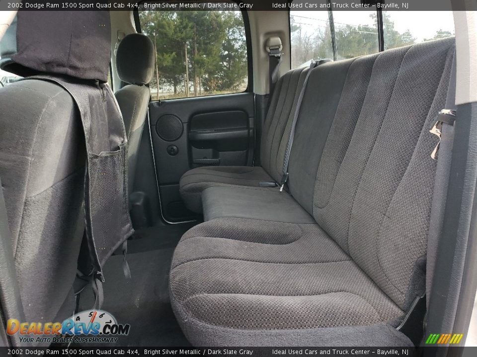 2002 Dodge Ram 1500 Sport Quad Cab 4x4 Bright Silver Metallic / Dark Slate Gray Photo #16