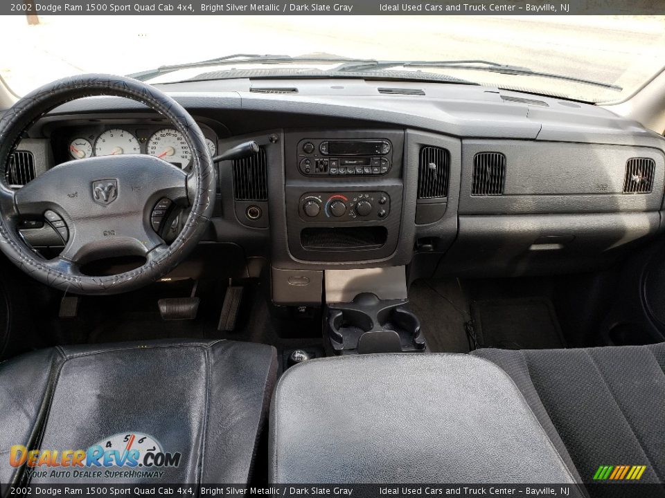 2002 Dodge Ram 1500 Sport Quad Cab 4x4 Bright Silver Metallic / Dark Slate Gray Photo #17