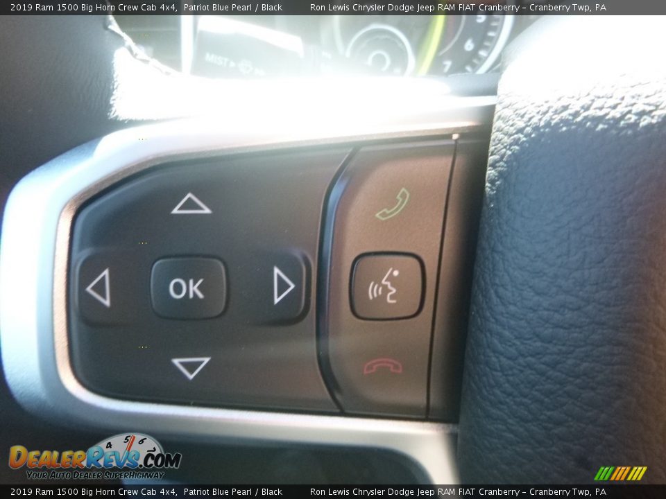 2019 Ram 1500 Big Horn Crew Cab 4x4 Patriot Blue Pearl / Black Photo #20