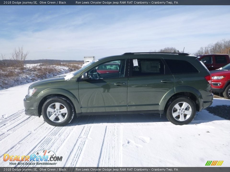 2018 Dodge Journey SE Olive Green / Black Photo #3
