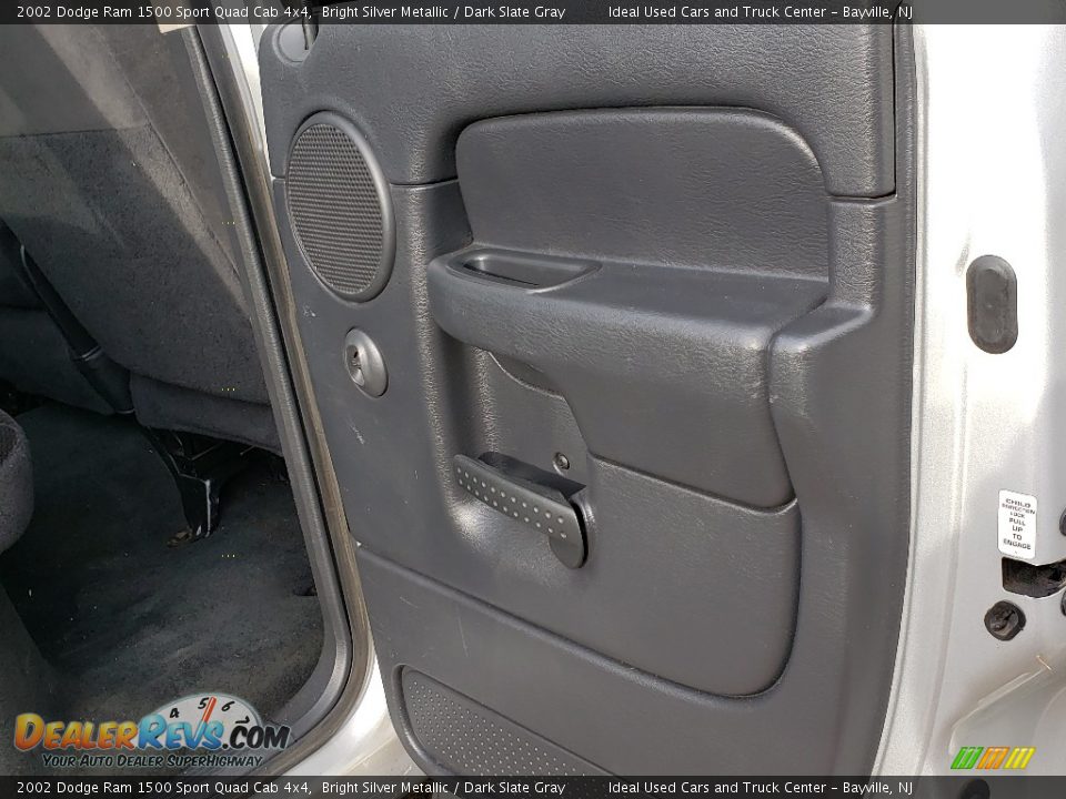 2002 Dodge Ram 1500 Sport Quad Cab 4x4 Bright Silver Metallic / Dark Slate Gray Photo #20