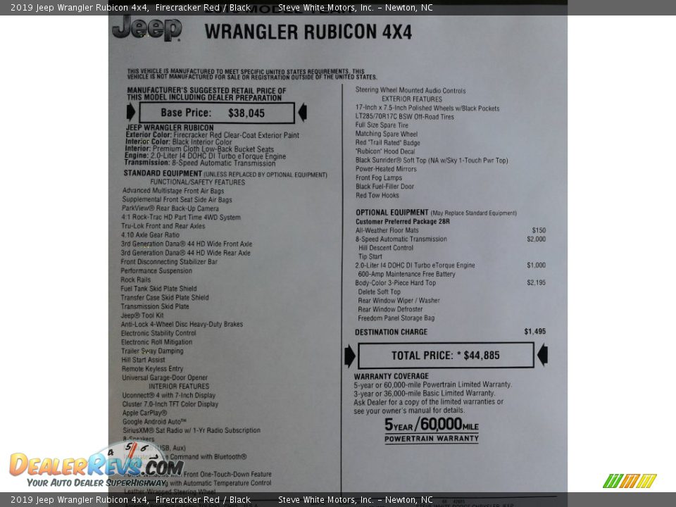 2019 Jeep Wrangler Rubicon 4x4 Firecracker Red / Black Photo #32