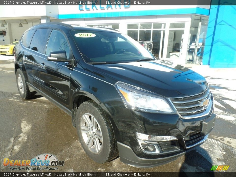 2017 Chevrolet Traverse LT AWD Mosaic Black Metallic / Ebony Photo #3