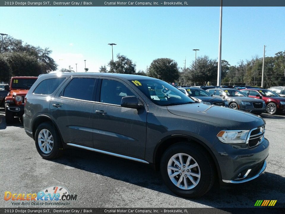 2019 Dodge Durango SXT Destroyer Gray / Black Photo #7