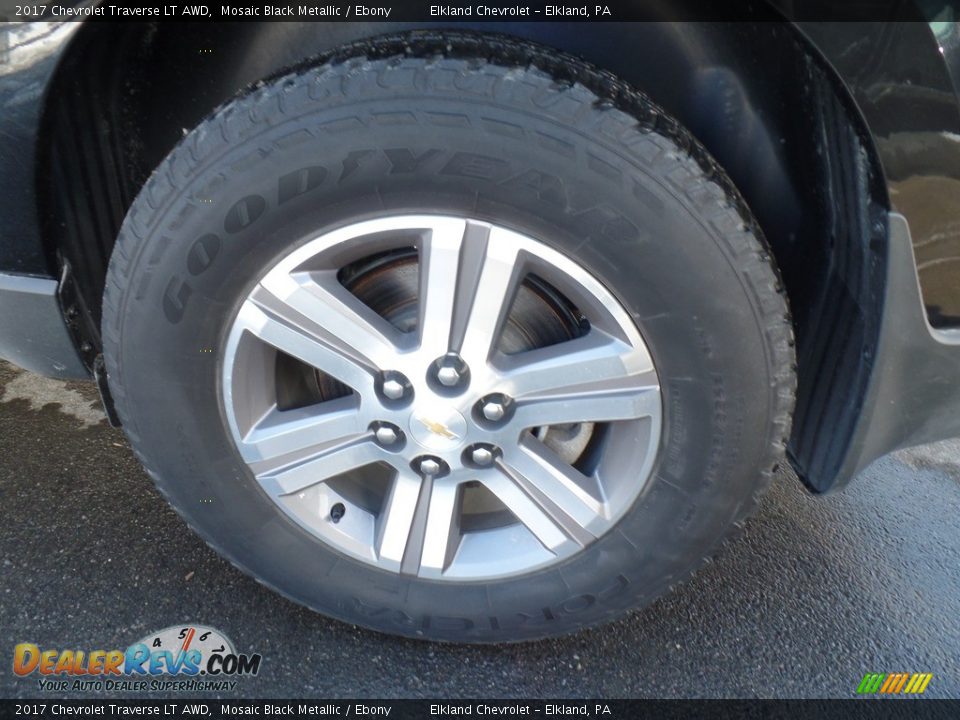 2017 Chevrolet Traverse LT AWD Mosaic Black Metallic / Ebony Photo #9