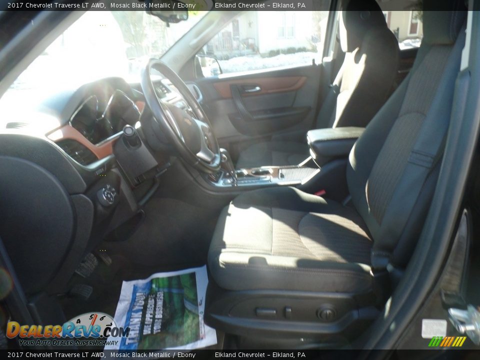 2017 Chevrolet Traverse LT AWD Mosaic Black Metallic / Ebony Photo #14