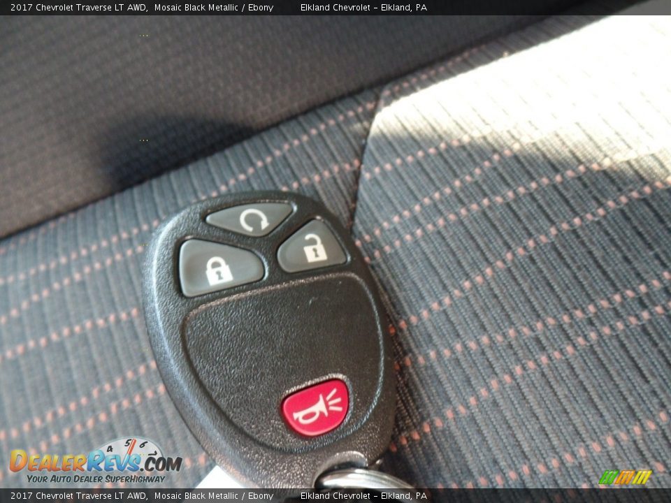 2017 Chevrolet Traverse LT AWD Mosaic Black Metallic / Ebony Photo #15