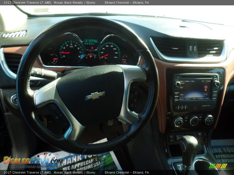 2017 Chevrolet Traverse LT AWD Mosaic Black Metallic / Ebony Photo #17