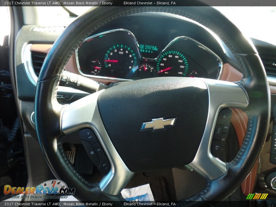 2017 Chevrolet Traverse LT AWD Mosaic Black Metallic / Ebony Photo #18