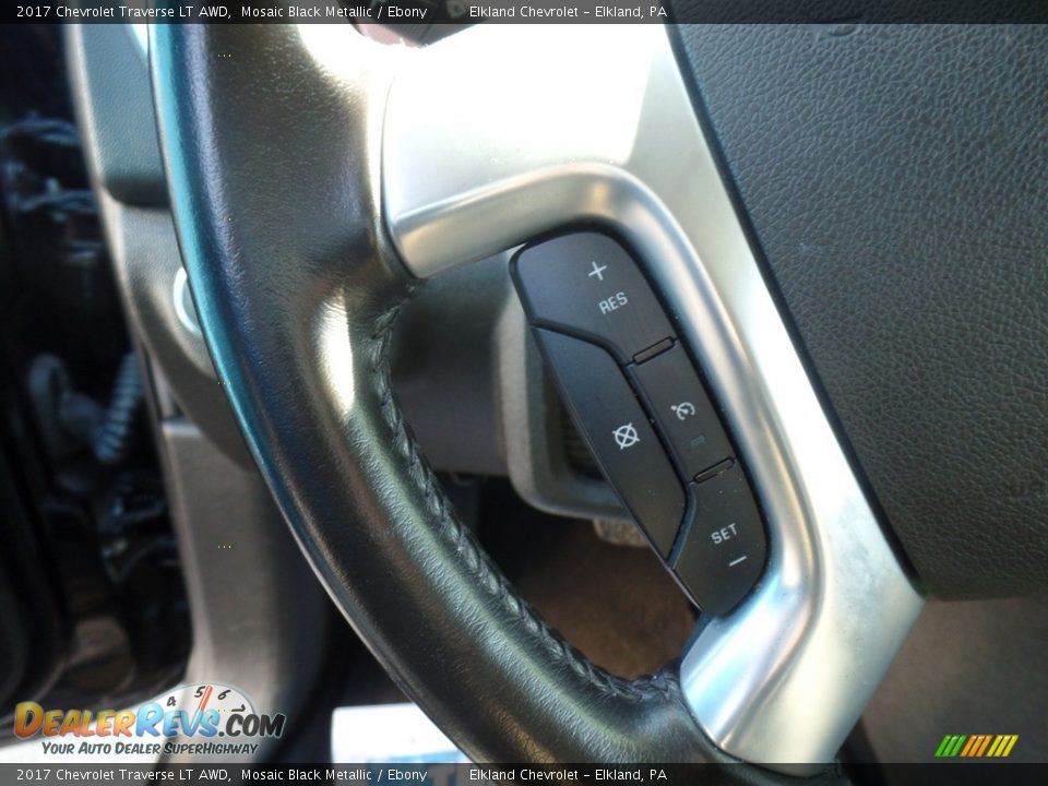 2017 Chevrolet Traverse LT AWD Mosaic Black Metallic / Ebony Photo #20