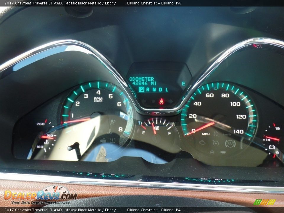 2017 Chevrolet Traverse LT AWD Mosaic Black Metallic / Ebony Photo #22