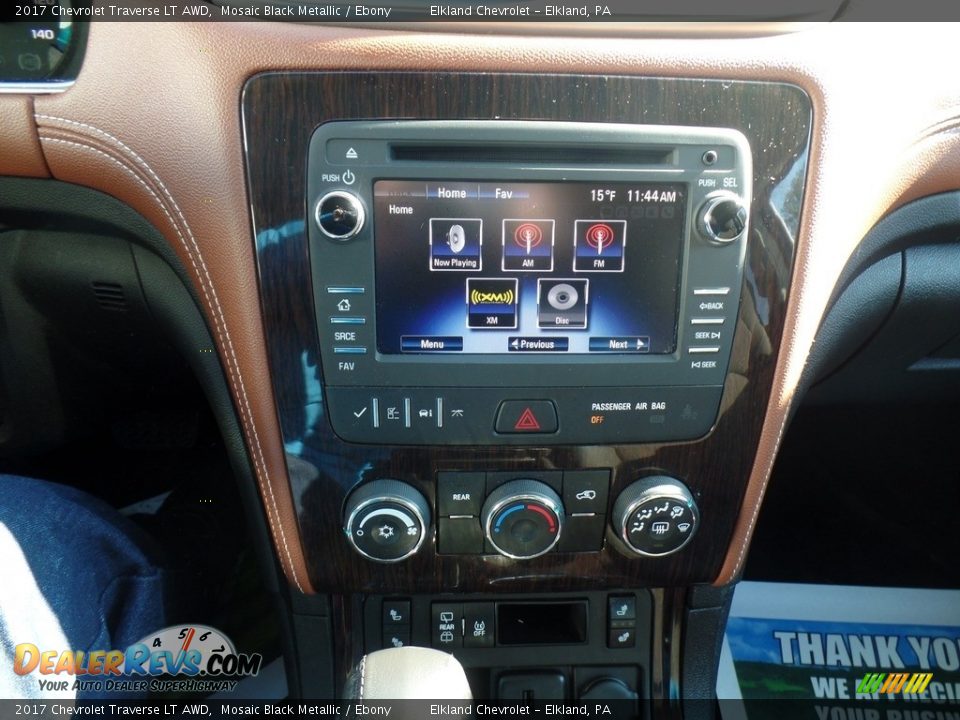 2017 Chevrolet Traverse LT AWD Mosaic Black Metallic / Ebony Photo #23