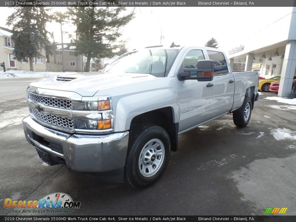 2019 Chevrolet Silverado 3500HD Work Truck Crew Cab 4x4 Silver Ice Metallic / Dark Ash/Jet Black Photo #1